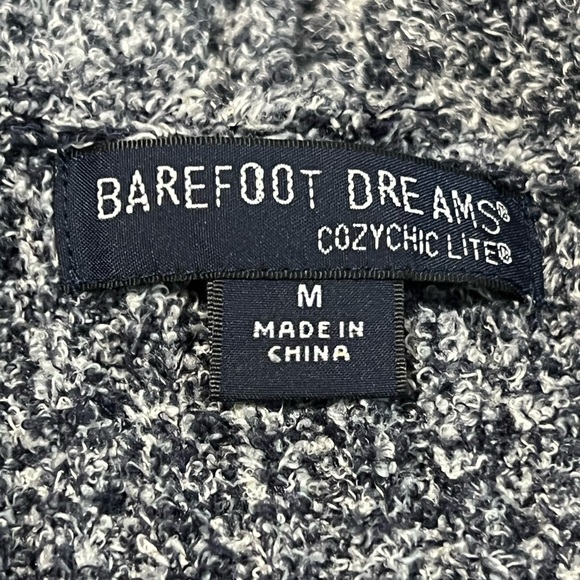 Barefoot Dreams Cozy Chic Lite Gray Cardigan Sweater Size M - Picture 5 of 8